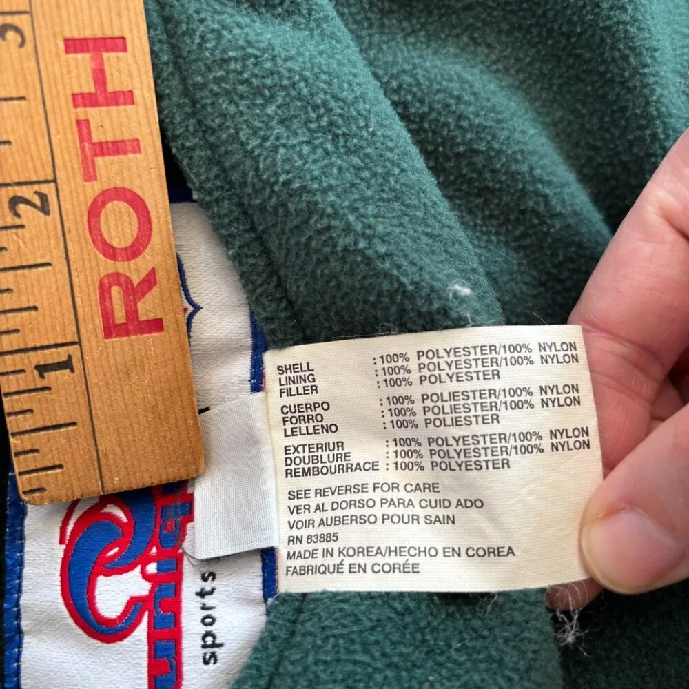 VTG Unique Sports Generation Green Bay Packers Mens L Reversible Vest Y2K Fleece